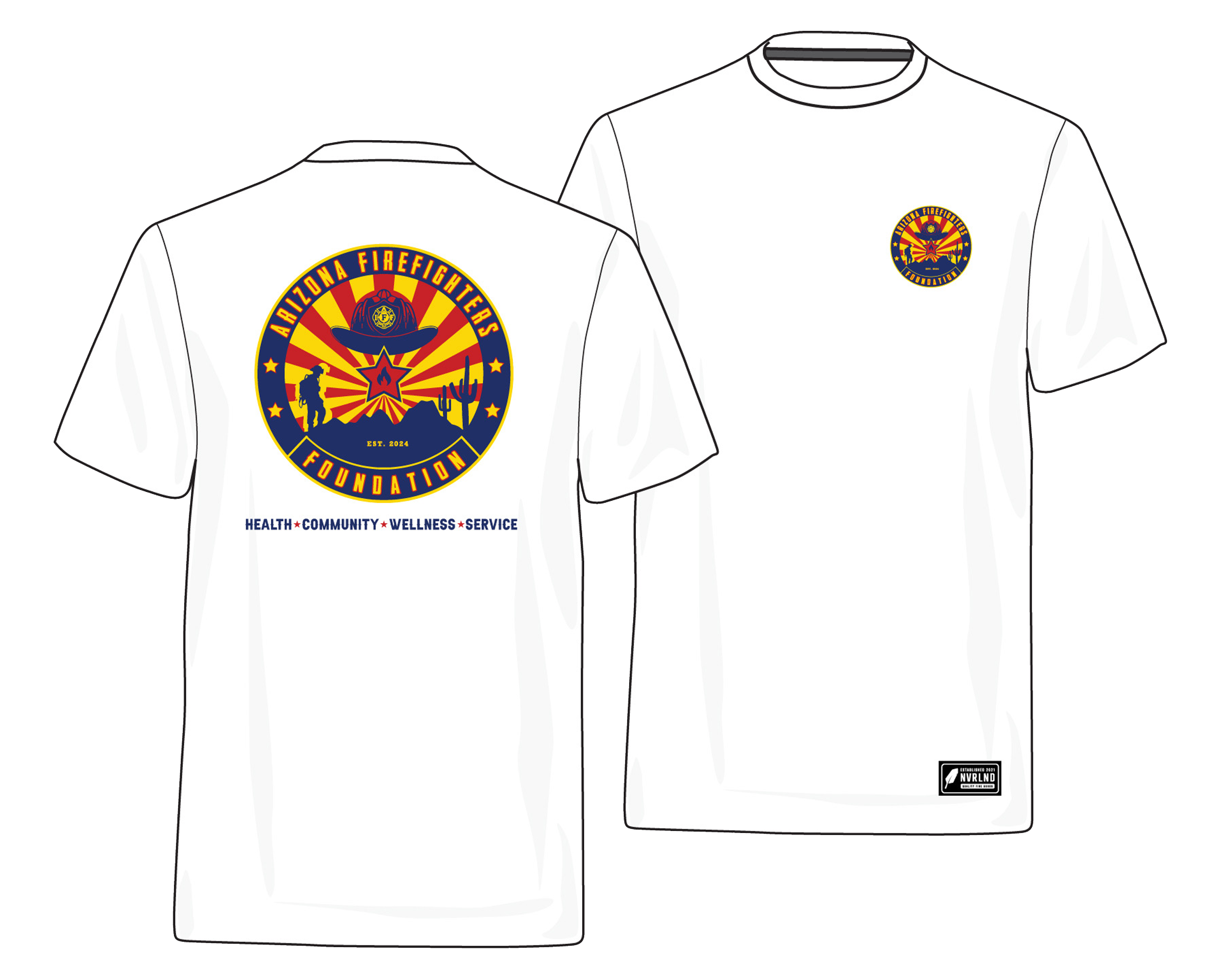 NVRLND Arizona Firefighters Foundation Tee